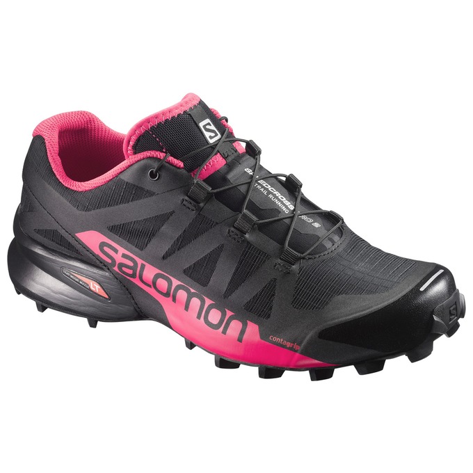 Salomon Trail Løbesko Dame Sort / Pink - SPEEDCROSS PRO 2 W (NDXYL-9037)